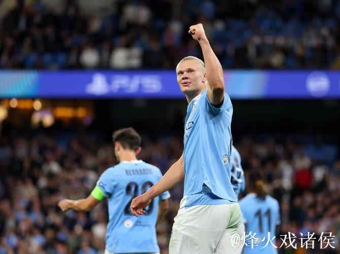 哈兰德欧冠50球+造红牌 曼城2-0十人那不勒斯